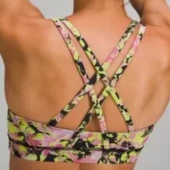LULULEMON ENERGY BRA MULTICOLOR SIZE 8 NWT - Picture 7 of 7